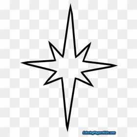 Coloring Pages Clipart Star - Star For Christmas Tree Drawing, HD Png Download - coloring pages png
