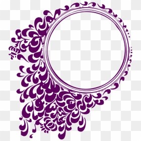 Purple Filigree Circle Clip Art At Clipart Library - Transparent Circle Background Design, HD Png Download - purple circle png