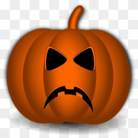 Clipart Unhappy Pumpkin Protesting Jpg Transparent - Happy Pumpkin Clip Art, HD Png Download - thanksgiving pumpkin png