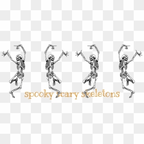 #freetoedit #spooky #scary #skeletons #halloween #skeleton - Dancing Skeleton, HD Png Download - spooky scary skeletons png