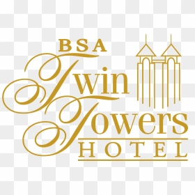 Download Bsa Twin Towers - Bsa Twin Tower Hotel Logo, HD Png Download - bsa logo png