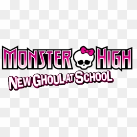 New Ghoul At School - Monster High Logo Png, Transparent Png - monster high png