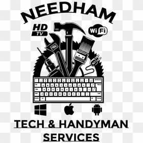 Needham Tech & Handyman Services - Transparent Handyman Clipart, HD Png Download - handyman png
