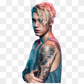Justin Bieber Blue Red Light - Justin Bieber Photos Download Free, HD Png Download - musically png