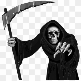 Death Grim Reaper Png, Transparent Png - spooky scary skeletons png