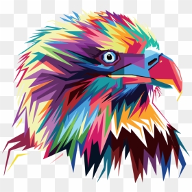 Eagle,close Up,art - Animal Pop Art Png, Transparent Png - pop art png