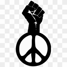 Black Power Fist Clipart - Symbol Of Power And Peace, HD Png Download - black power fist png