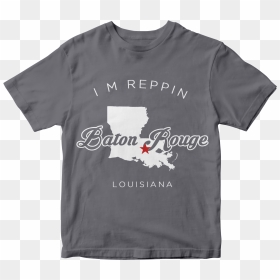 T-shirt, HD Png Download - louisiana outline png