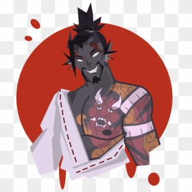 As Requested, A Demon Hanzo Just In Time For Overwatch - Cartoon, HD Png Download - overwatch loot box png