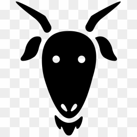 Head Of Goat - Cabeza De Cabra Silueta, HD Png Download - goat head png