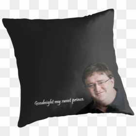 Svg Images Of Gabe Newell Pillow Spacehero Sweet - Cushion, HD Png Download - gabe newell png
