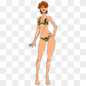 Woman In Swimsuit Clipart, HD Png Download - bikini model png