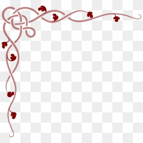 Vine Border, HD Png Download - rose vines png