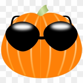 Pumpkin Wearing Sunglasses - Funny Pumpkin Png, Transparent Png - thanksgiving pumpkin png