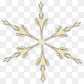 Snowflake 3 Clip Art At Clker - Zelda Ocarina Of Time Icons, HD Png Download - gold snowflake png