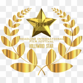 Download Your Hiff Hollywood Star Laurel - Coroa De Louros Png, Transparent Png - hollywood star png
