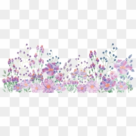 Flower Line Png , Pictures - Watercolor Flower Line Png, Transparent Png - flower line png