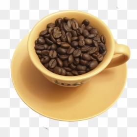 Coffe Beans In Cup - Coffee Bean, HD Png Download - coffe png