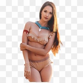 Golden Rivers Bikini Bottom - Enchanted Bikinis Pocahontas, HD Png Download - bikini model png