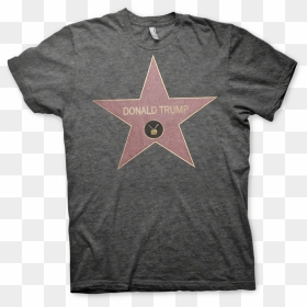 Trump Hollywood Star T Shirt, HD Png Download - hollywood star png