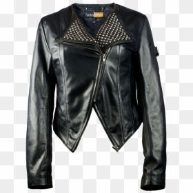 Female Leather Jacket Png, Transparent Png - leather jacket png