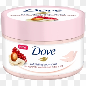 Dove Scrub Pomegranate & Shea Butter 225ml, HD Png Download - stick of butter png