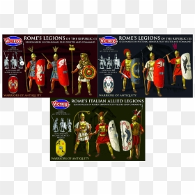 Victrix Ancient Roman Republic Starter Army , Png Download - Roman Legionnaire Armor Carthaginian, Transparent Png - roman soldier png