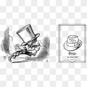 Mad Hatter Illustration, HD Png Download - mad hatter hat png