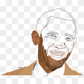 Illustration, HD Png Download - obama face png