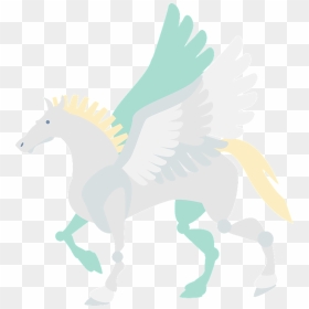 Pegasus Mythical Creature Clipart - Stallion, HD Png Download - pegasus png
