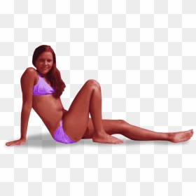Purple Bikini Lady - Girl, HD Png Download - bikini model png