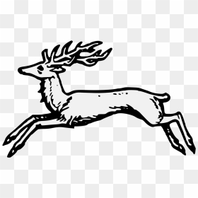 Heraldic Stag, HD Png Download - deer head png