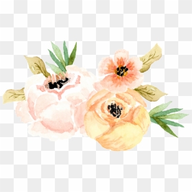 Elegant Watercolor Flower Cartoon Transparent - Watercolor Painting, HD Png Download - flower cartoon png