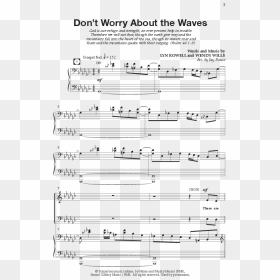 Don"t Worry About The Waves Thumbnail - Sheet Music, HD Png Download - music waves png