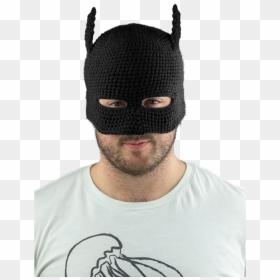 Black Bat Cowl Knit Beanie - Batman Cowol, HD Png Download - batman cowl png