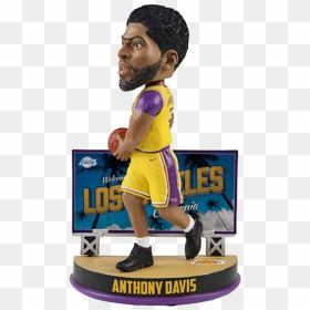 Lebron James Bobblehead Lakers, HD Png Download - anthony davis png