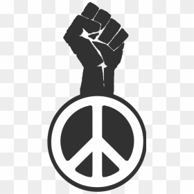 Black Power Collection Clip - Fist With Peace Sign, HD Png Download - black power fist png