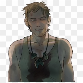 Art Nice Daryl Dixon Twd Norman Reedus Flowerchilddaryldixon - Cartoon, HD Png Download - daryl dixon png