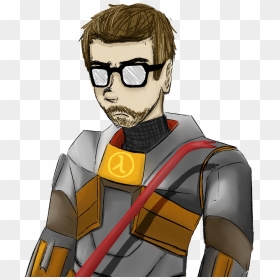 Half-life Png - Cartoon, Transparent Png - gabe newell png