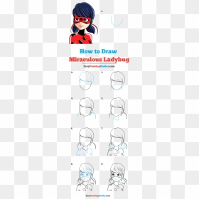 How To Draw Miraculous Ladybug - Step By Step How To Draw Bonnie, HD Png Download - miraculous ladybug png