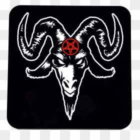 Baphomet Drink Coaster - Evil Goat Head, HD Png Download - baphomet png