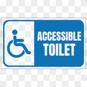 Accessible Toilet, Handicap - Graphic Design, HD Png Download - handicap sign png