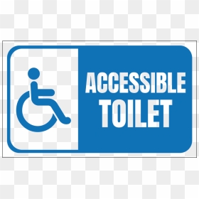 Accessible Toilet, Handicap - Graphic Design, HD Png Download - handicap sign png