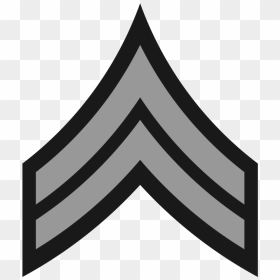 Insignia Army Sergeant, HD Png Download - black stripes png