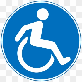 Disabled Handicap Symbol Png - Parking For Wheelchair People, Transparent Png - handicap sign png