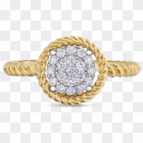Roberto Coin Pave Circle Ring - Engagement Ring, HD Png Download - circle ring png