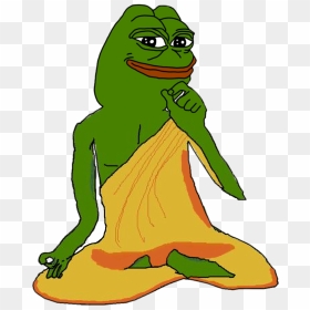 Pepe As Buddha Clipart , Png Download - Pepe Buddha, Transparent Png - pepe face png