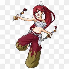 Story Character-erza Scarlet 004 Render - Erza Scarlet Manga, HD Png Download - erza scarlet png