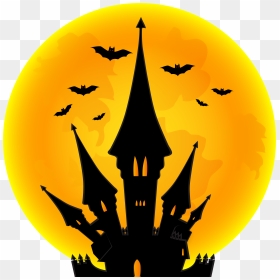 Clipart Moon Halloween, HD Png Download - yellow moon png