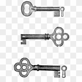 Transparent Antique Key Png - Collage, Png Download - vintage key png